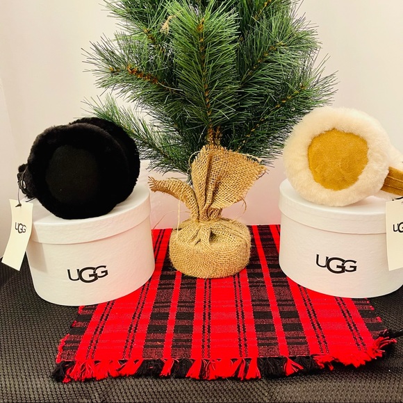 UGG Accessories - 🛍🛍UGG- Shearling Ear Muffs in Suede Black, with UGG gift box, OS, NWT